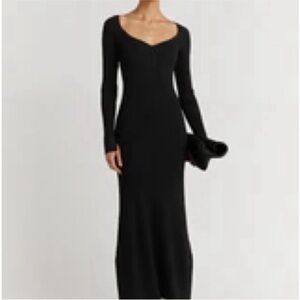 DISSH Black Long Sleeve Maxi Dress
